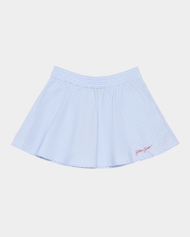 Girl's Journey Logo-Embroidered Striped Skirt, Size 4-12